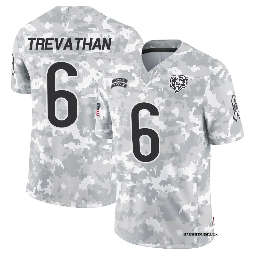 Limited Arctic Camo Men's Danny Trevathan Chicago Bears 2024 Salute to Service Jersey