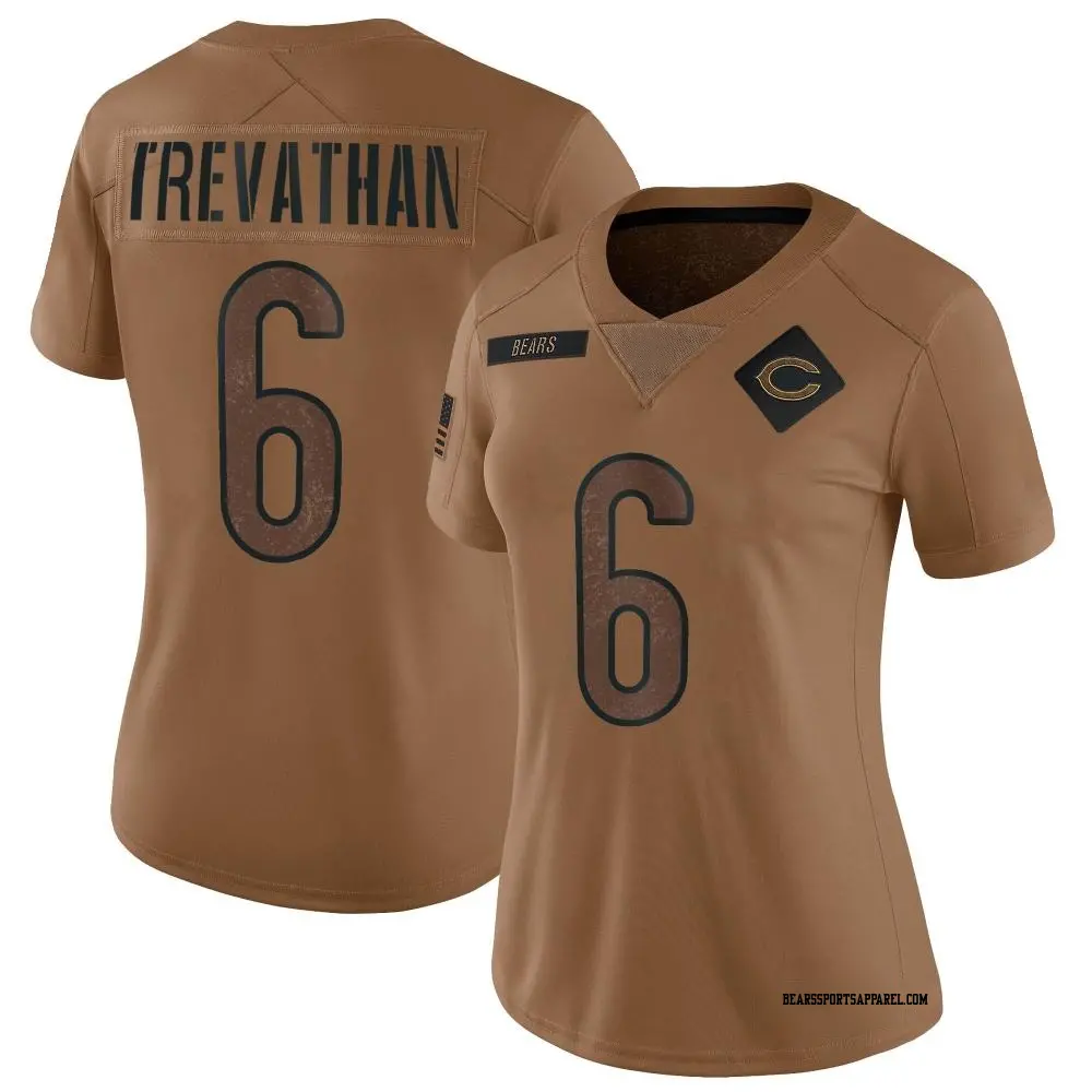 Limited Brown Women's Danny Trevathan Chicago Bears 2023 Salute To Service Jersey